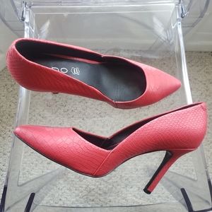 [Aldo] Red snake stiletto pumps / heels